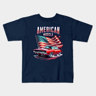 American Muscle Cars 1968 Dodge Charger Kids T-Shirt